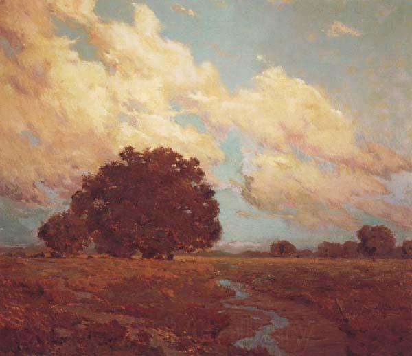 Granville Redmond Trees by a Meadow Stream Spain oil painting art